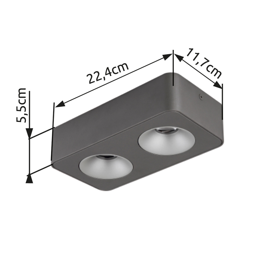 Globo - LED Stropna svetilka LED/11W/230V 11,7x22,4 cm