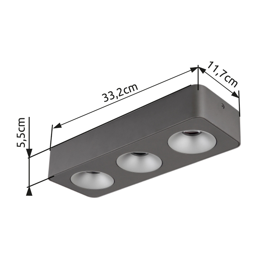 Globo - LED Stropna svetilka LED/14W/230V 11,7x33,2 cm