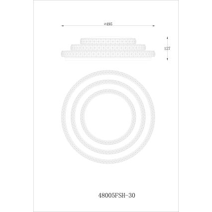 Globo - LED Zatemnitvena stropna svetilka LED/30W/230V TUYA Wi-Fi + Daljinski upravljalnik