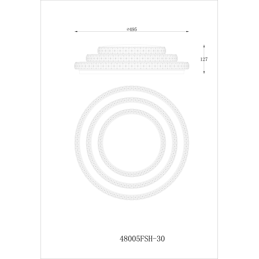 Globo - LED Zatemnitvena stropna svetilka LED/30W/230V TUYA Wi-Fi + Daljinski upravljalnik