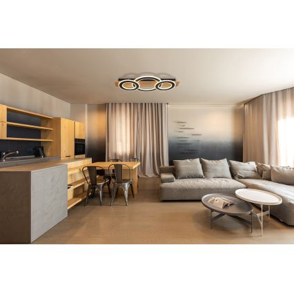 Globo - LED Stropna svetilka LED/50W/230V rjava