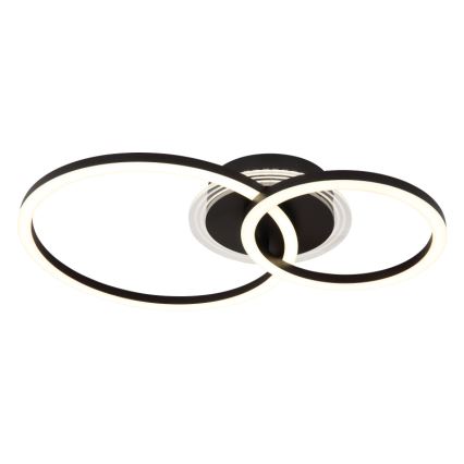 Globo - LED Stropna svetilka LED/30W/230V 2700/4500/6500K pr. 33x50 cm črna