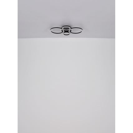 Globo - LED stropna svetilka LED/40W/230V 2700/4500/6500K premer 35,5x53 cm črna