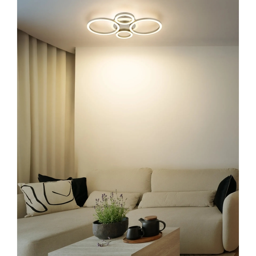 Globo - LED stropna svetilka, 40 W, 230 V, 2700/4500/6500 K, premer 35,5 × višina 53 cm, mesing