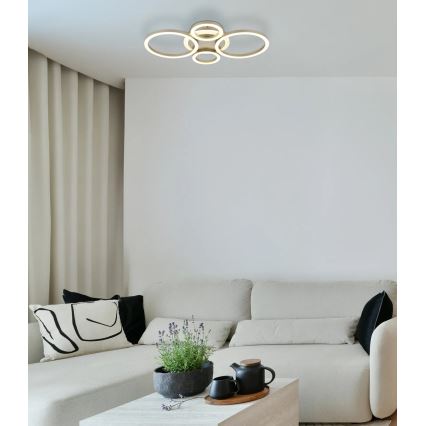 Globo - LED stropna svetilka, 40 W, 230 V, 2700/4500/6500 K, premer 35,5 × višina 53 cm, mesing