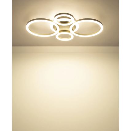 Globo - LED stropna svetilka, 40 W, 230 V, 2700/4500/6500 K, premer 35,5 × višina 53 cm, mesing