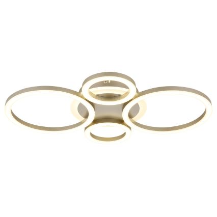 Globo - LED stropna svetilka, 40 W, 230 V, 2700/4500/6500 K, premer 35,5 × višina 53 cm, mesing
