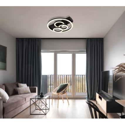 Globo - LED Zatemnitvena stropna svetilka LED/40W/230V 2700-6500K pr. 35x33 cm + Daljinski upravljalnik