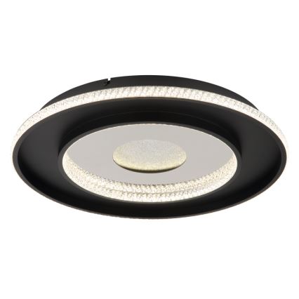 Globo - LED Zatemnitvena stropna svetilka LED/30W/230V 2700-6500K pr. 52,5 cm črna + Daljinski upravljalnik
