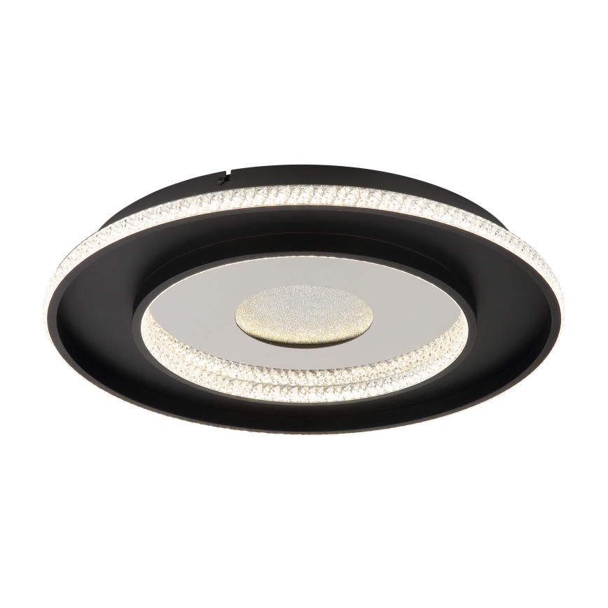 Globo - LED Zatemnitvena stropna svetilka LED/30W/230V 2700-6500K pr. 52,5 cm črna + Daljinski upravljalnik