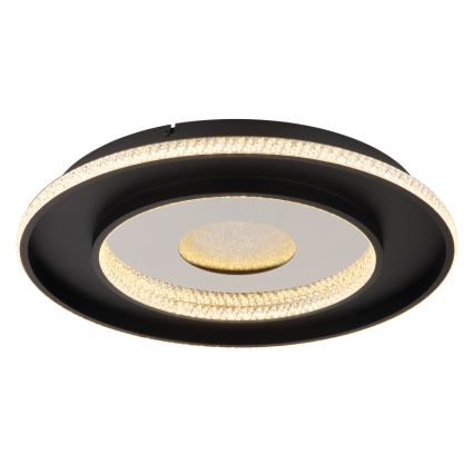 Globo - LED Zatemnitvena stropna svetilka LED/30W/230V 2700-6500K pr. 52,5 cm črna + Daljinski upravljalnik