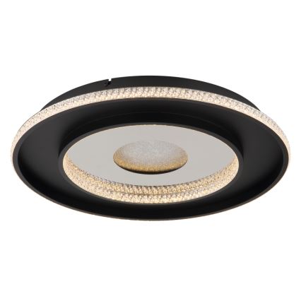 Globo - LED Zatemnitvena stropna svetilka LED/30W/230V 2700-6500K pr. 52,5 cm črna + Daljinski upravljalnik