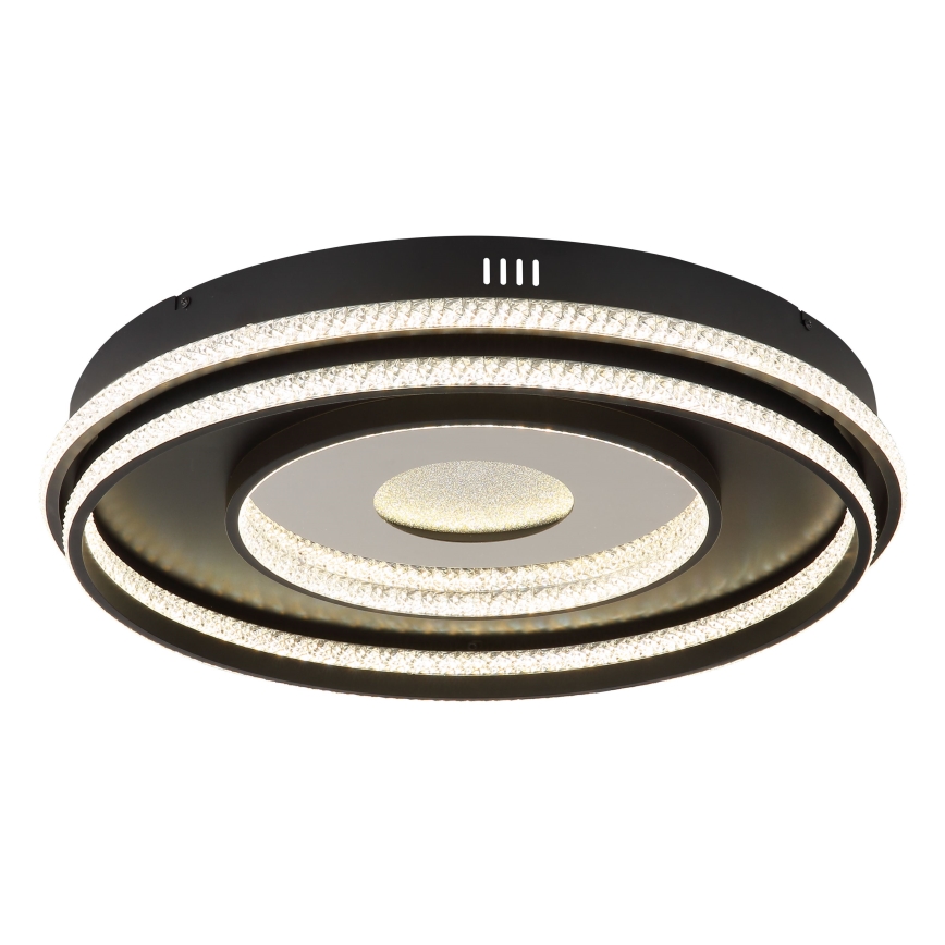 Globo - LED zatemnitvena viseča svetilka na vrvici LED/54W/230V 2700-6500K premer 60 cm črna + daljinski upravljalnik