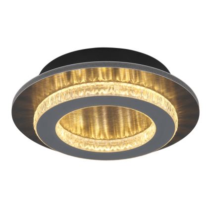 Globo - LED stropna svetilka LED/12W/230V 3000/4000/6500K premer 20 cm antracitna