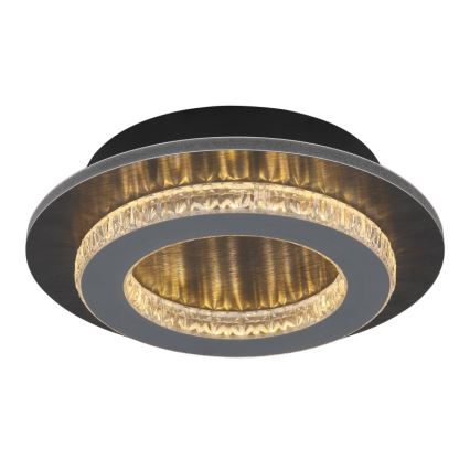 Globo - LED stropna svetilka LED/12W/230V 3000/4000/6500K premer 20 cm antracitna