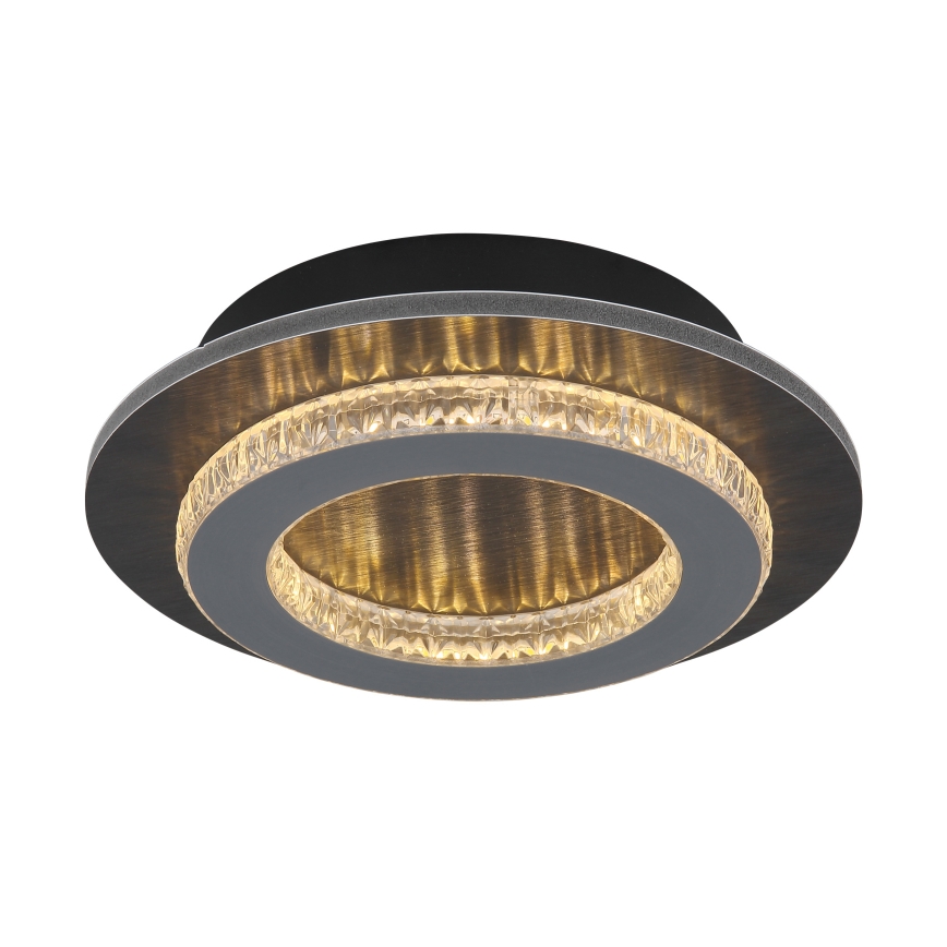 Globo - LED stropna svetilka LED/12W/230V 3000/4000/6500K premer 20 cm antracitna