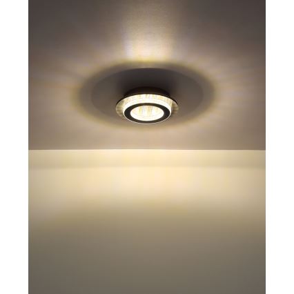 Globo - LED stropna svetilka LED/12W/230V 3000/4000/6500K premer 20 cm antracitna