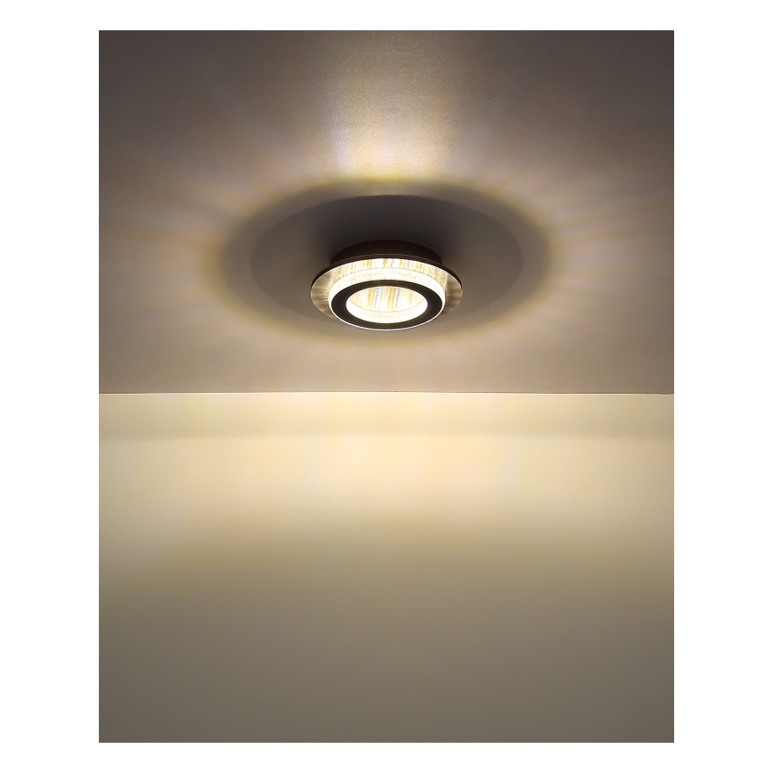 Globo - LED stropna svetilka LED/12W/230V 3000/4000/6500K premer 20 cm antracitna