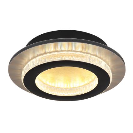Globo - LED stropna svetilka LED/12W/230V 3000/4000/6500K premer 20 cm črna
