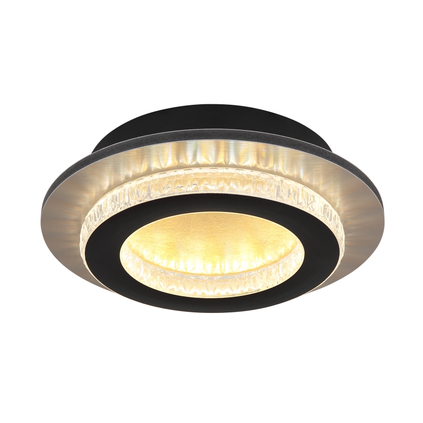 Globo - LED stropna svetilka LED/12W/230V 3000/4000/6500K premer 20 cm črna