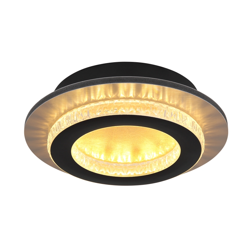 Globo - LED stropna svetilka LED/12W/230V 3000/4000/6500K premer 20 cm črna