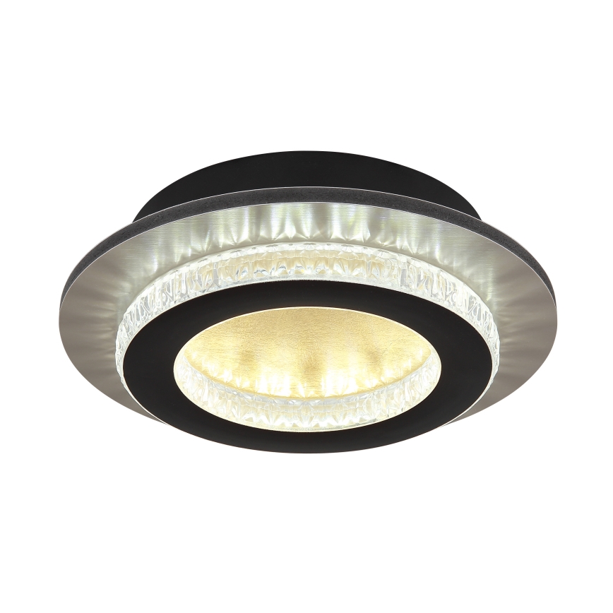 Globo - LED stropna svetilka LED/12W/230V 3000/4000/6500K premer 20 cm črna