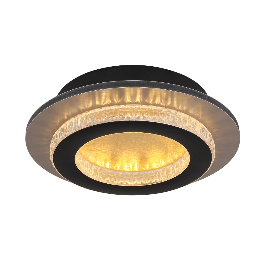 Globo - LED stropna svetilka LED/12W/230V 3000/4000/6500K premer 20 cm črna