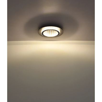 Globo - LED stropna svetilka, 24 W, 230 V, 3000/4000/6500 K, premer 35 cm, antracitna