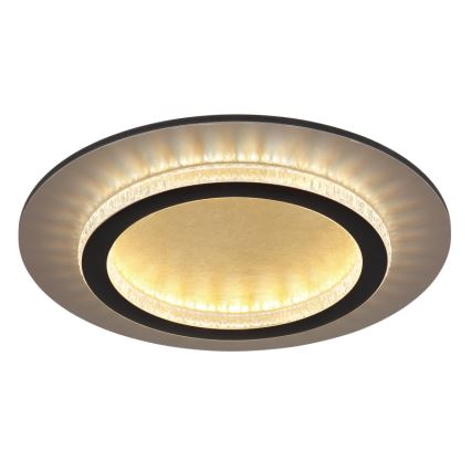 Globo - LED stropno svetilo LED/24W/230V 3000/4000/6500K, premer 35 cm, črno