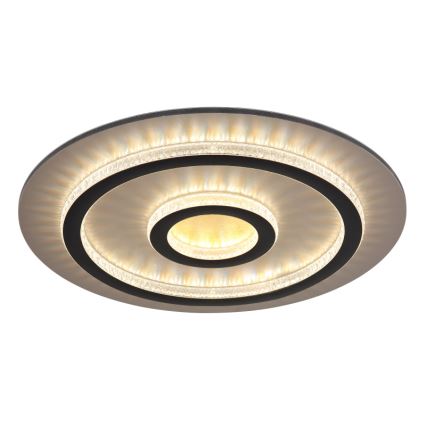 Globo - LED zatemnjiva stropna svetilka LED/40W/230V 3000-6500K premer 45 cm črna + daljinski upravljalnik