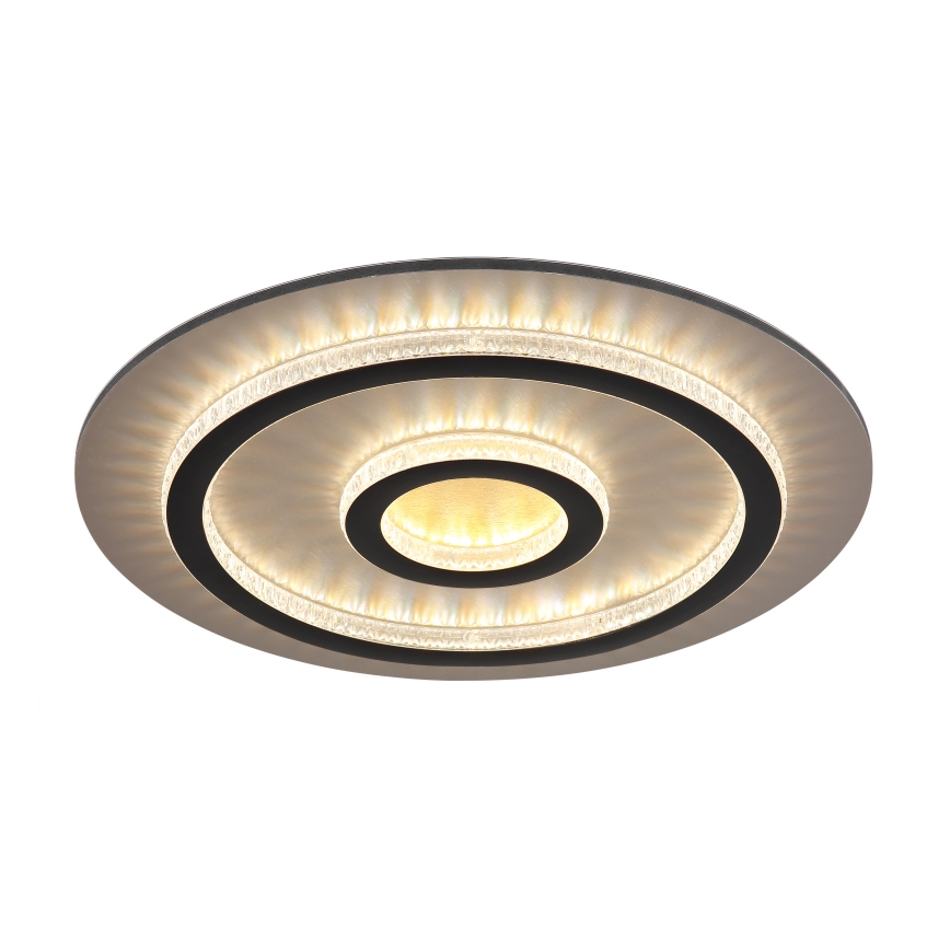 Globo - LED zatemnjiva stropna svetilka LED/40W/230V 3000-6500K premer 45 cm črna + daljinski upravljalnik