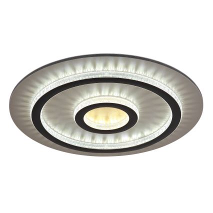 Globo - LED zatemnjiva stropna svetilka LED/40W/230V 3000-6500K premer 45 cm črna + daljinski upravljalnik