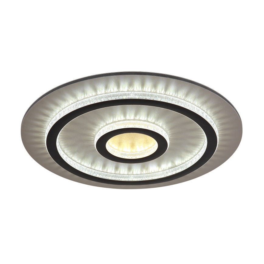 Globo - LED zatemnjiva stropna svetilka LED/40W/230V 3000-6500K premer 45 cm črna + daljinski upravljalnik