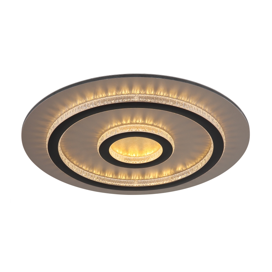 Globo - LED zatemnjiva stropna svetilka LED/40W/230V 3000-6500K premer 45 cm črna + daljinski upravljalnik