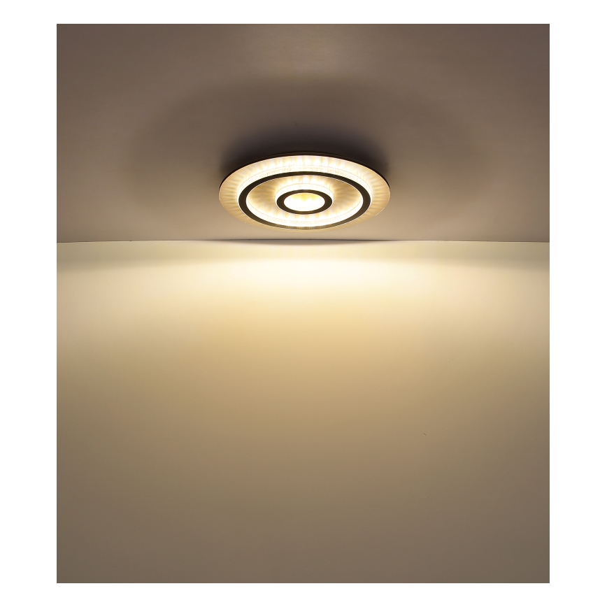 Globo - LED zatemnjiva stropna svetilka LED/40W/230V 3000-6500K premer 45 cm črna + daljinski upravljalnik