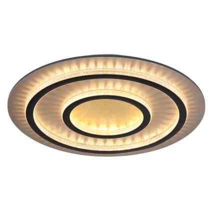 Globo - LED stropna svetilka z nastavljivo svetlostjo LED/60W/230V 3000-6500K premer 55 cm črna + daljinski upravljalnik