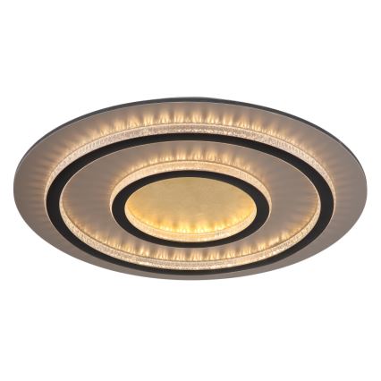 Globo - LED stropna svetilka z nastavljivo svetlostjo LED/60W/230V 3000-6500K premer 55 cm črna + daljinski upravljalnik