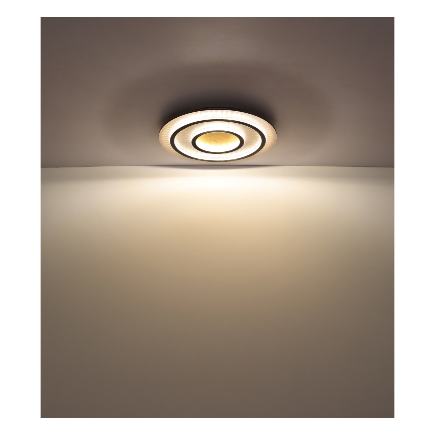 Globo - LED stropna svetilka z nastavljivo svetlostjo LED/60W/230V 3000-6500K premer 55 cm črna + daljinski upravljalnik