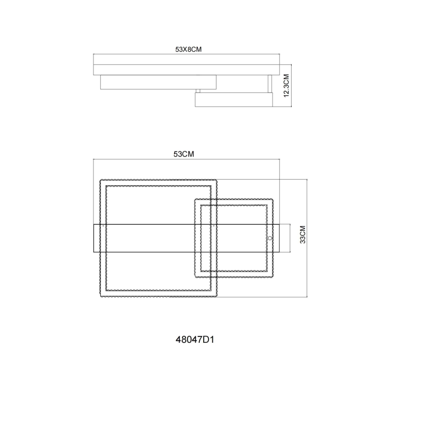 Globo - LED stropna svetilka LED/24W/230V 3000K 33x53 cm