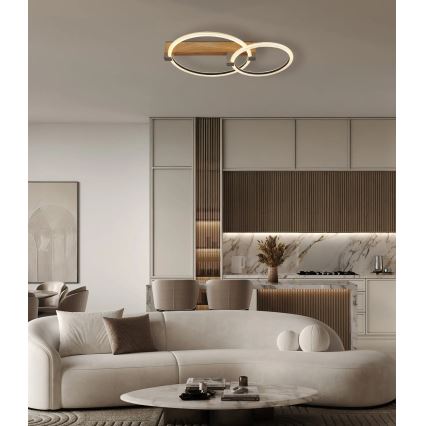 Globo - LED stropna svetilka LED/24W/230V 3000K 58x38 cm bež