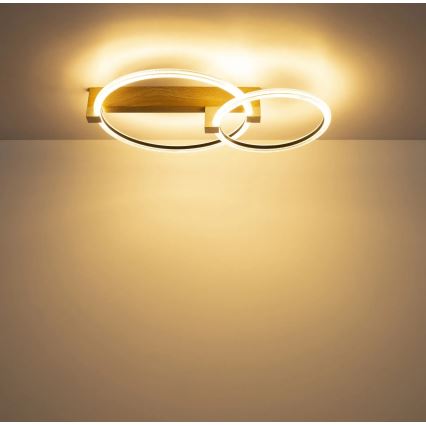 Globo - LED stropna svetilka LED/24W/230V 3000K 58x38 cm bež