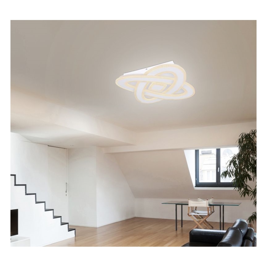 Globo - LED zatemnilna stropna svetilka LED/36W/230V 3000-6000K premer 50 cm bela + daljinski upravljalnik