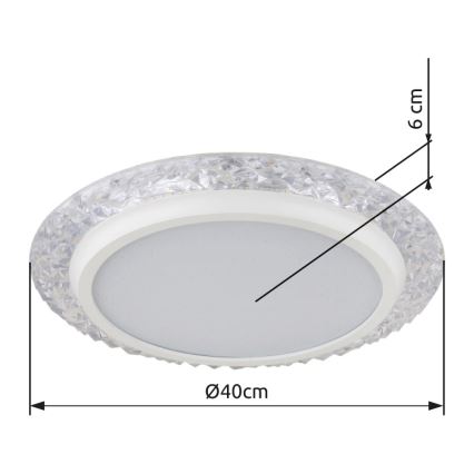 Globo - LED Stropna svetilka LED/22W/230V 3000K pr. 40 cm