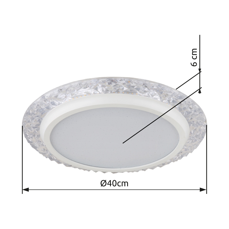 Globo - LED Stropna svetilka LED/22W/230V 3000K pr. 40 cm