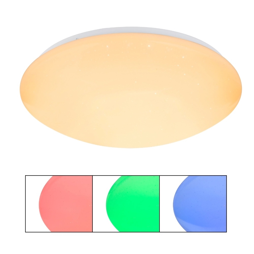 Globo - LED RGB zatemljivo stropno svetilo LED/24W/230V + LED/8W 2700-6500K premer 41 cm + daljinski upravljalnik