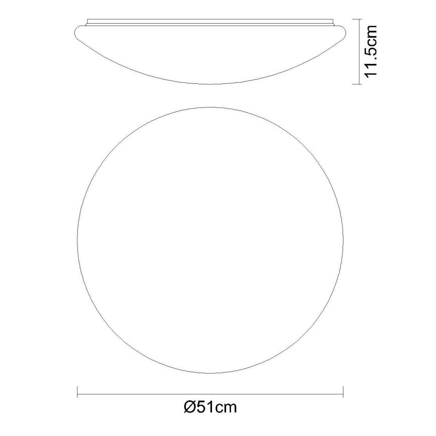 Globo - RGB LED stropna svetilka z možnostjo zatemnitve LED/48W/230V + LED/10W 2700-6500K premer 50 cm + daljinski upravljalnik