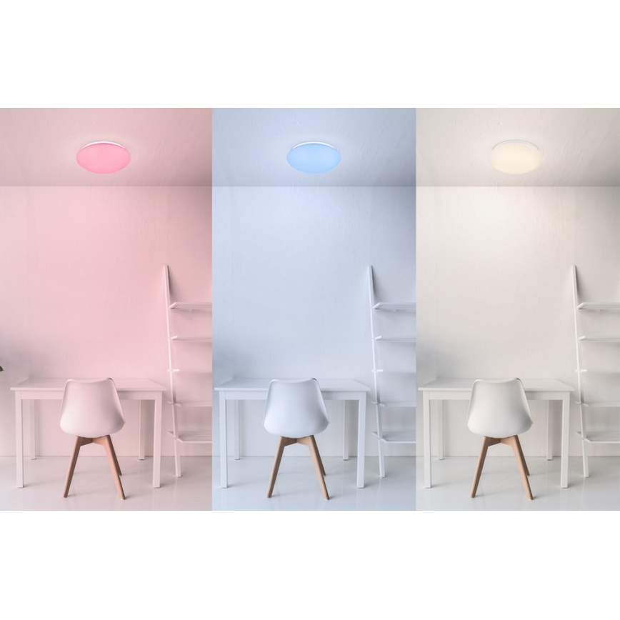 Globo - LED RGB Zatemnitvena stropna svetilka 1xLED/12W/230V + 1xLED/3W