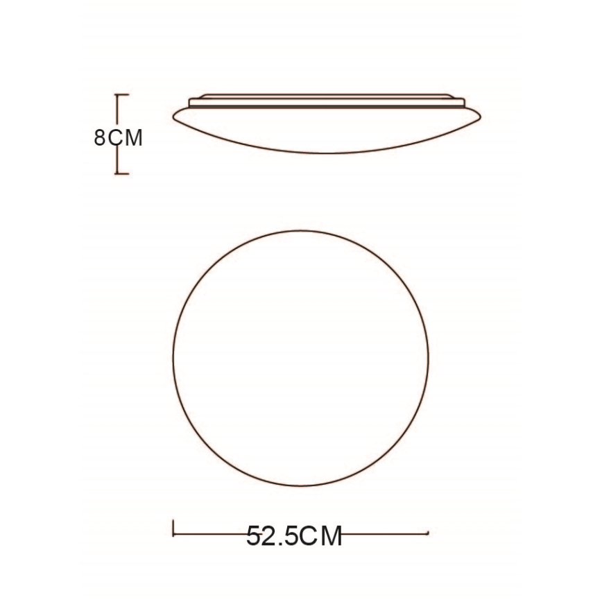 Globo - LED Zatemnitvena stropna svetilka LED/48W/230V 3000-6400K + Daljinski upravljalnik
