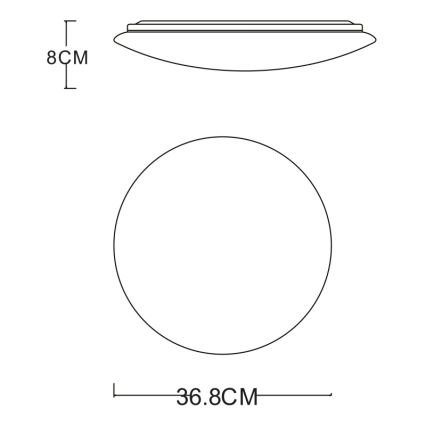 GLOBO - LED Stropna svetilka LED/24W/230V