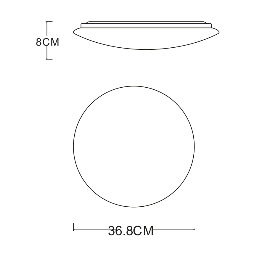 GLOBO - LED Stropna svetilka LED/24W/230V
